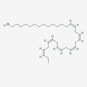 Chemical structure of all-cis-14,17,20,23,26,29-Dotriacontahexaenol