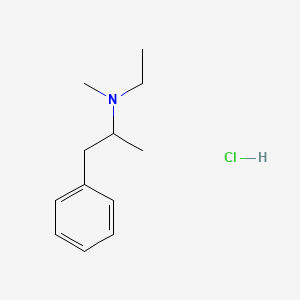 Chemical structure of N-Ethylmethamphetamine (hydrochloride)