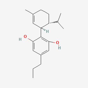 Chemical structure of 8,9-Dihydrocannabidivarin