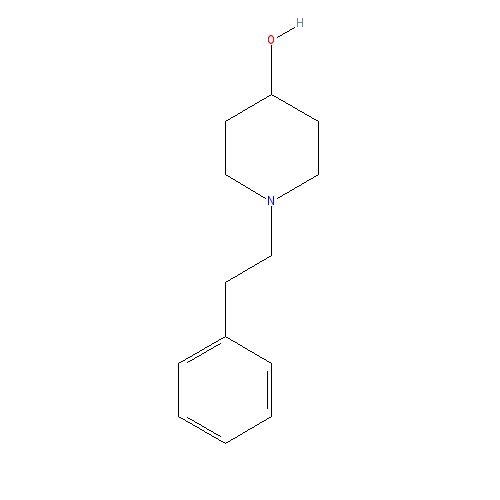 Chemical structure of 1-(2-Phenylethyl)-4-piperidinol