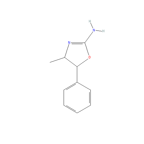 Chemical structure of 4-Methylaminorex
