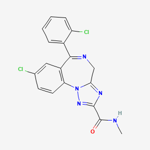 Chemical structure of N-desmethyl Rilmazolam