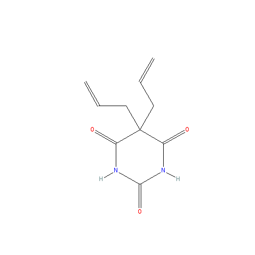 Chemical structure of Allobarbital
