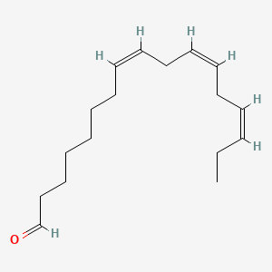 Chemical structure of (8Z,11Z,14Z)-Heptadecatrienal