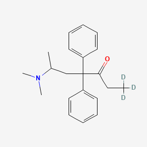Chemical structure of (±)-Methadone-d3