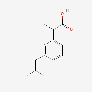 Chemical structure of m-isobutyl Ibuprofen