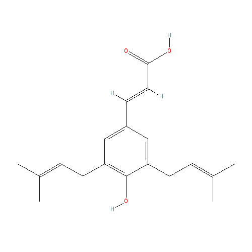 Chemical structure of Artepillin C