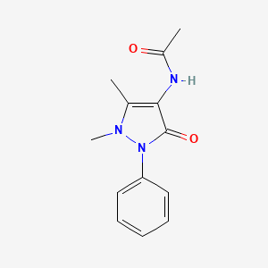 Chemical structure of 4-Acetamido Antipyrine