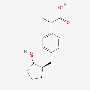 Chemical structure of Loxoprofen-SRS