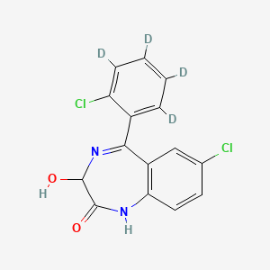 Chemical structure of Lorazepam-d4
