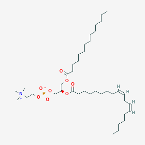 Chemical structure of 1-Myristoyl-2-Linoleoyl-sn-glycero-3-PC
