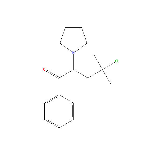 Chemical structure of 4-chloro-α-Pyrrolidinoisohexanophenone (hydrochloride)