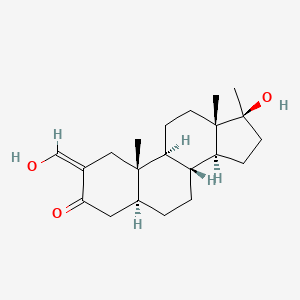 Chemical structure of cyclo-Cannabigerol