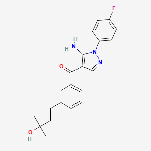 Chemical structure of 6-fluoro MDA 19