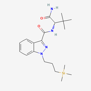 Chemical structure of 3TMS-ADB-PRINACA