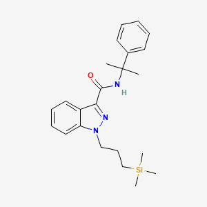Chemical structure of 3TMS-CUMYL-PRINACA