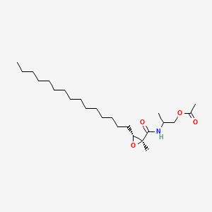 Chemical structure of 18-hydroxy Oleoyl Leucine-d7