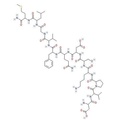 Chemical structure of Kassinin (frog) (trifluoroacetate salt)