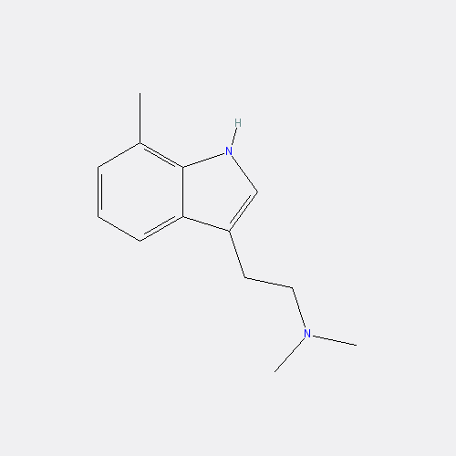 Chemical structure of 7-methyl DMT