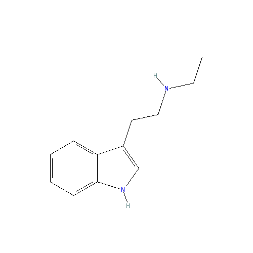 Chemical structure of N-Ethyltryptamine (hemifumarate)