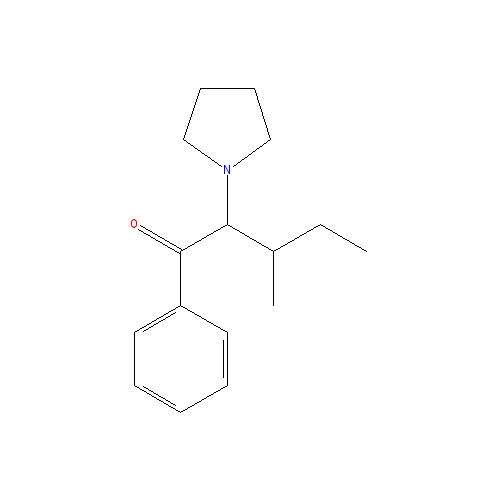 Chemical structure of 3-methyl-α-Pyrrolidinovalerophenone (hydrochloride)