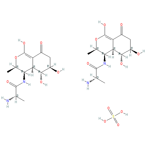 Chemical structure of Actinobolin (hemisulfate)