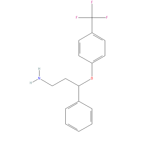 Chemical structure of Norfluoxetine Oxalate