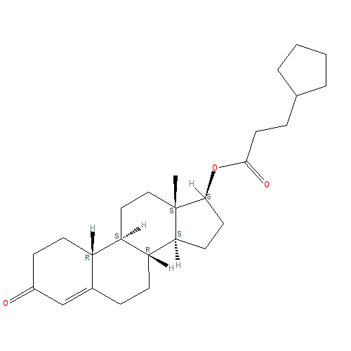 Chemical structure of Nandrolone Cypionate