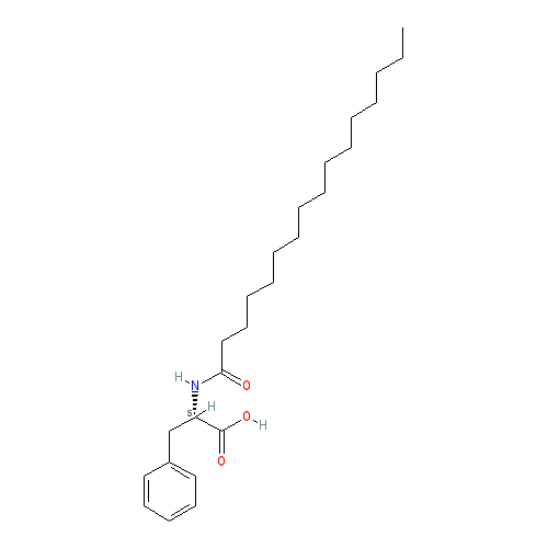 Chemical structure of N-Palmitoyl Phenylalanine