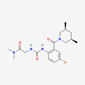 Chemical structure of ADB-5'Br-PINACA N-(4-hydroxypentyl) metabolite