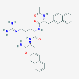 Chemical structure of MCL0020 (trifluoroacetate salt)