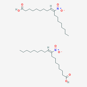 Chemical structure of 9(10)-Nitrooleate
