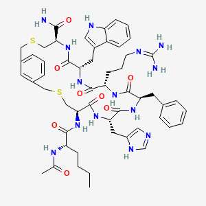 Chemical structure of hMC1R Agonist 1 (acetate)