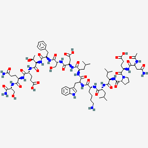 Chemical structure of HOXB7 (8-25) (human)