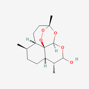 Chemical structure of Dihydroartemisinin (mixed isomers)