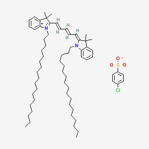 Chemical structure of DiD (4-chlorobenzenesulfonate salt)