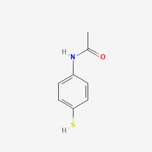 Chemical structure of 4-Acetamidothiophenol