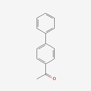 Chemical structure of 4-Acetylbiphenyl