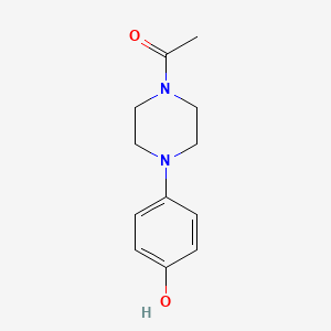 Chemical structure of 1-Acetyl-4-(4-hydroxyphenyl)piperazine