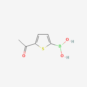 Chemical structure of 5-Acetyl-2-thienylboronic acid