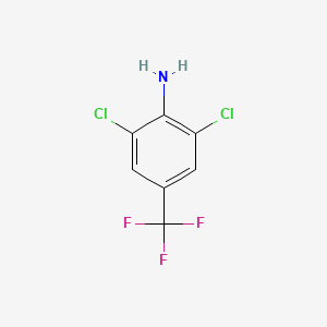 Chemical structure of 4-Amino-3,5-dichlorobenzotrifluoride