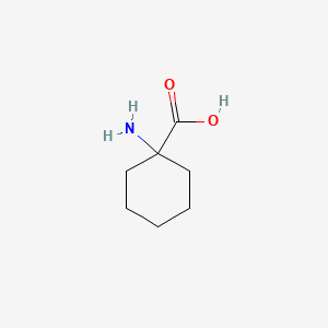 Chemical structure of 1-Aminocyclohexanecarboxylic acid