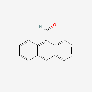 Chemical structure of 9-Anthracenecarboxaldehyde