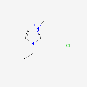 Chemical structure of 1-Allyl-3-methylimidazolium chloride