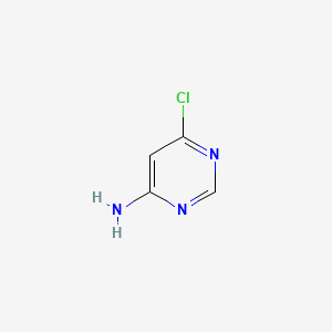 Chemical structure of 4-Amino-6-chloropyrimidine