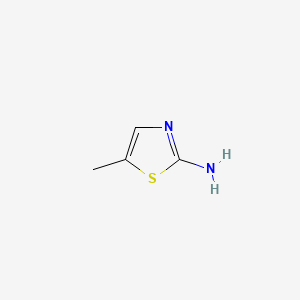 Chemical structure of 2-Amino-5-methylthiazole