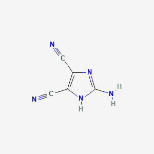 Chemical structure of 2-Amino-4,5-imidazoledicarbonitrile