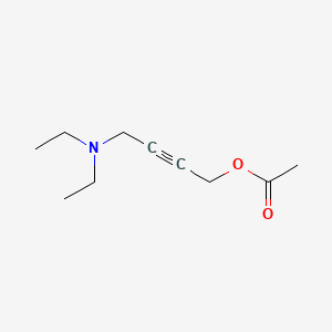 Chemical structure of 1-Acetoxy-4-diethylamino-2-butyne