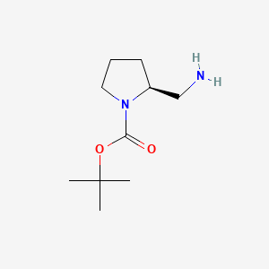 Chemical structure of (S)-2-(Aminomethyl)-1-Boc-pyrrolidine