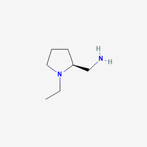 Chemical structure of (S)-2-Aminomethyl-1-ethylpyrrolidine